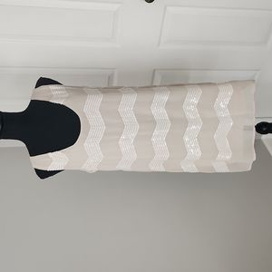 Ark & Co. Cream Sequined Tank Dress